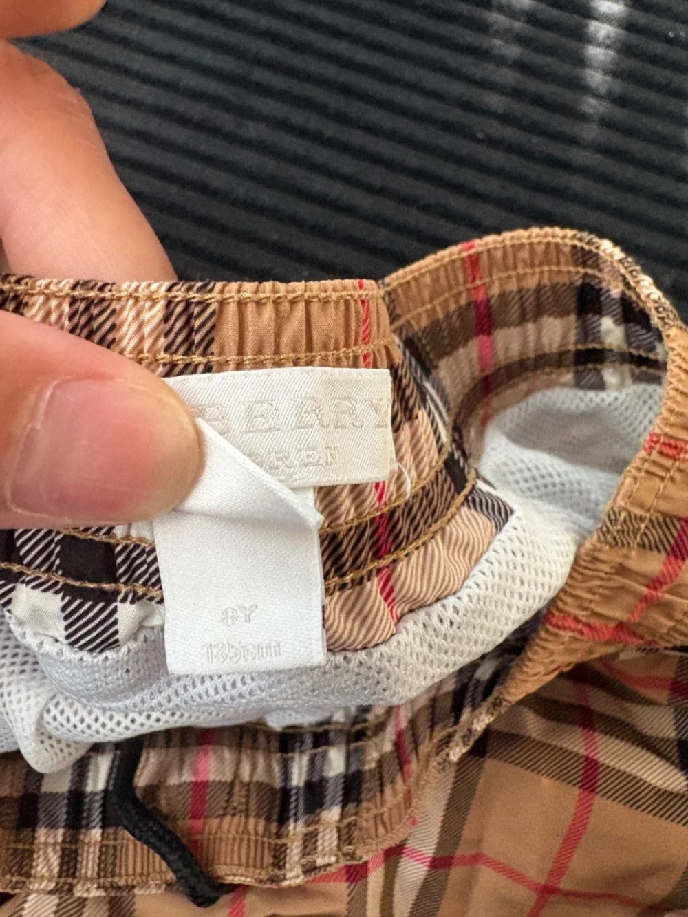 Burberry swim trunks